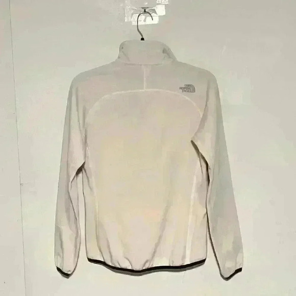 The North Face Light Gray Half Zip Pullover Fleece Jacket Womens Size Small - Picture 2 of 5
